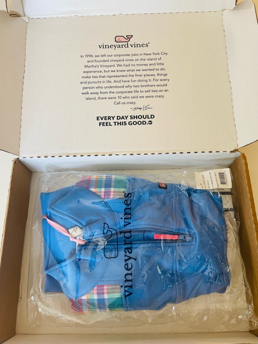 Brand new Vineyard Vines quarter zip shep shirt